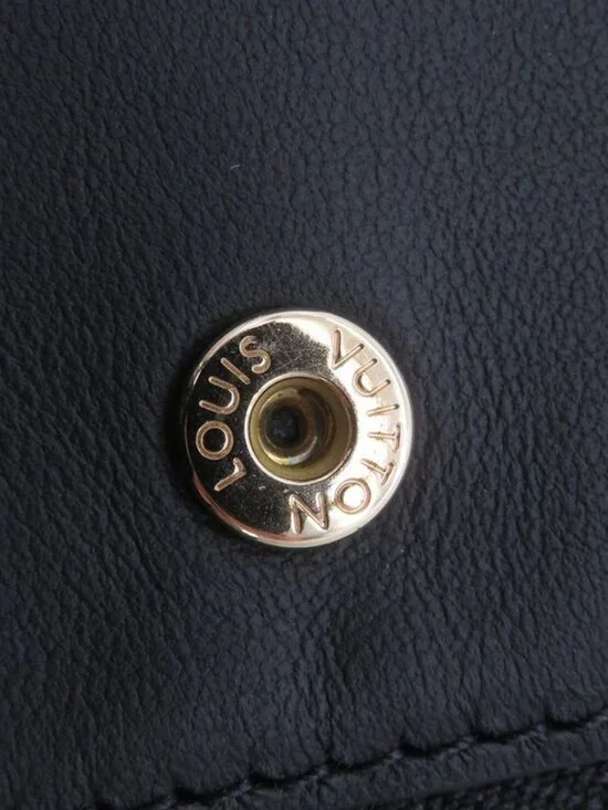 Louis Vuitton Bifold Wallet Lamb Leather Monogram Pattern Noir Black - Picture 9 of 10